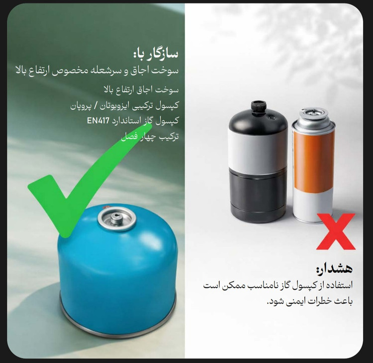 سرشعله تاشو با شعله مادون قرمز اسنوهاک مدل BLAZE PRO کد SN-C6198